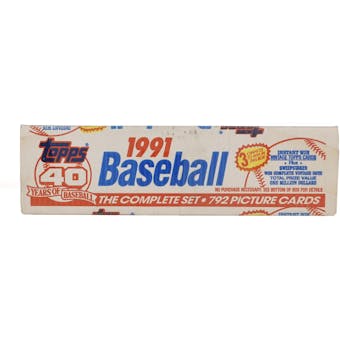 1991 Topps Baseball Factory Set (white box)