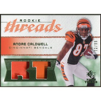 2008 Upper Deck SP Rookie Threads Rookie Threads Patch #RTAC Andre Caldwell /99