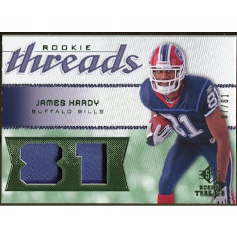 2008 Upper Deck SP Rookie Threads Patch Jersey Number #RTJH James Hardy /81