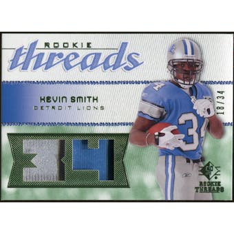 2008 Upper Deck SP Rookie Threads Patch Jersey Number #RTKS Kevin Smith /34