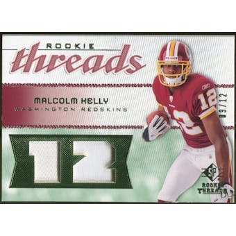 2008 Upper Deck SP Rookie Threads Rookie Threads Patch Jersey Number #RTMK Malcolm Kelly /12