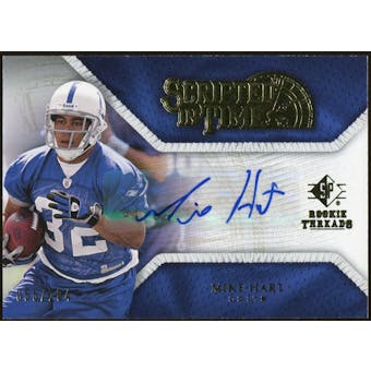 2008 Upper Deck SP Rookie Threads Scripted in Time #STMH Mike Hart Autograph /204