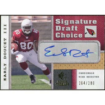 2008 Upper Deck SP Rookie Threads Signature Draft Choice #SDCED Early Doucet Autograph /280