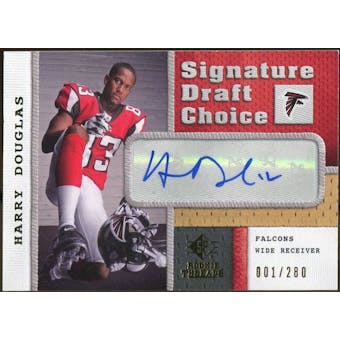2008 Upper Deck SP Rookie Threads Signature Draft Choice #SDCHD Harry Douglas Autograph /280