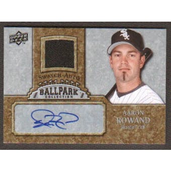 2009 Upper Deck Ballpark Collection Jersey Autographs #AA Aaron Rowand Autograph