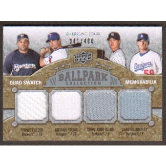 2009 Upper Deck Ballpark Collection #230 Chien-Ming Wang Michael Young Chad Billingsley Prince Fielder /400