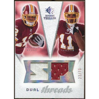 2008 Upper Deck SP Rookie Threads Dual Threads #DTKT Malcolm Kelly Devin Thomas /75