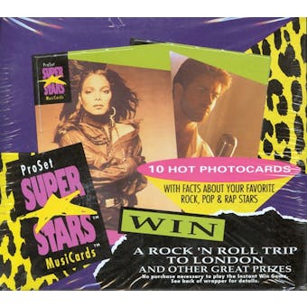 Super Stars MusiCards Box (Pro Set 1991)