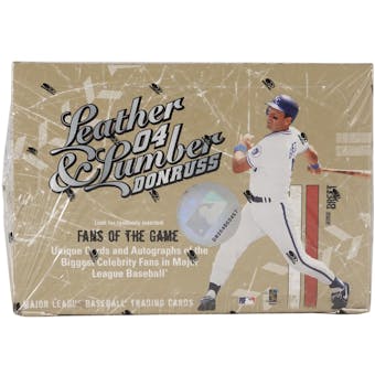 2004 Donruss Leather and Lumber Baseball Hobby Box
