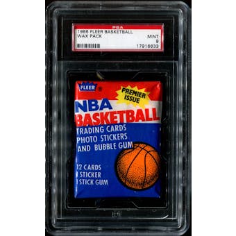 1986/87 Fleer Basketball Wax Pack PSA 9 (MINT)