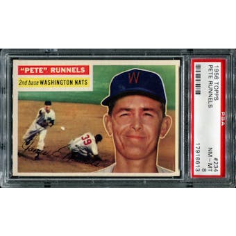 1956 Topps Baseball #234 Pete Runnels PSA 8 (NM-MT) *8613