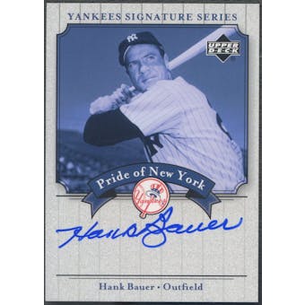 2003 Upper Deck Yankees Signature #HB Hank Bauer Pride of New York Auto