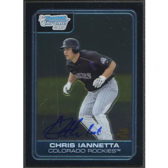 2006 Bowman Chrome Prospects #BC229 Chris Iannetta Rookie Auto