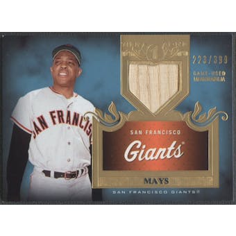 2011 Topps Tier One #TSR48 Willie Mays Top Shelf Relics Bat #223/399
