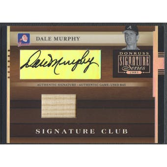 2005 Donruss Signature #5 Dale Murphy Signature Club Bat Auto
