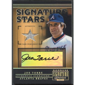 2005 Donruss Signature #12 Joe Torre Signature Stars Bat Auto