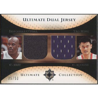 2005/06 Ultimate Collection #DJOM Shaquille O'Neal & Yao Ming Dual Jersey #35/50