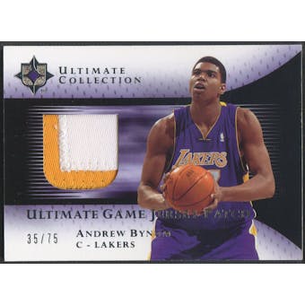 2005/06 Ultimate Collection #UJPAN Andrew Bynum Rookie Patch #35/75