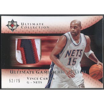 2005/06 Ultimate Collection #UJPVC Vince Carter Patch #52/75