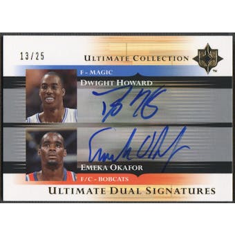 2005/06 Ultimate Collection #DSHO Dwight Howard & Emeka Okafor Signatures Dual Auto #13/25