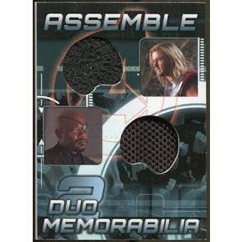 2012 Upper Deck Avengers Assemble Dual Memorabilia #AD15 Nick Fury Thor