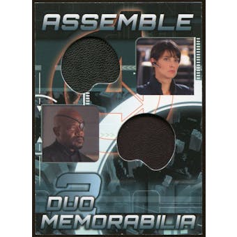 2012 Upper Deck Avengers Assemble Dual Memorabilia #AD19 Nick Fury Maria Hill