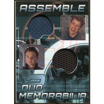 2012 Upper Deck Avengers Assemble Dual Memorabilia #AD24 Captain America Hawkeye