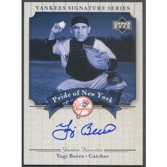 2003 Upper Deck Yankees Signature #YB Yogi Berra Pride of New York Auto
