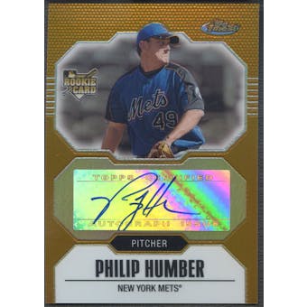 2007 Finest #153 Philip Humber Gold Refractors Rookie Auto #21/49
