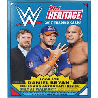 2017 Topps Heritage Wrestling 7-Pack Box (w/Wal-Mart Exclusive)