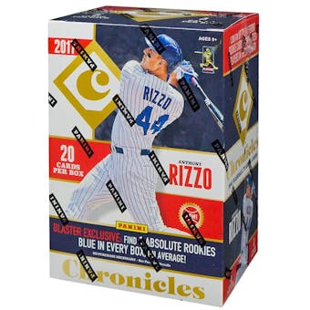 2017 Panini Chronicles Baseball 4-Pack Blaster Box
