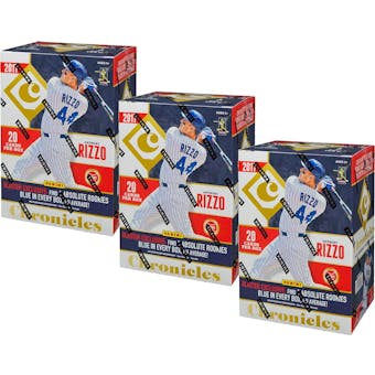 2017 Panini Chronicles Baseball 4-Pack Blaster Box (Lot of 3)