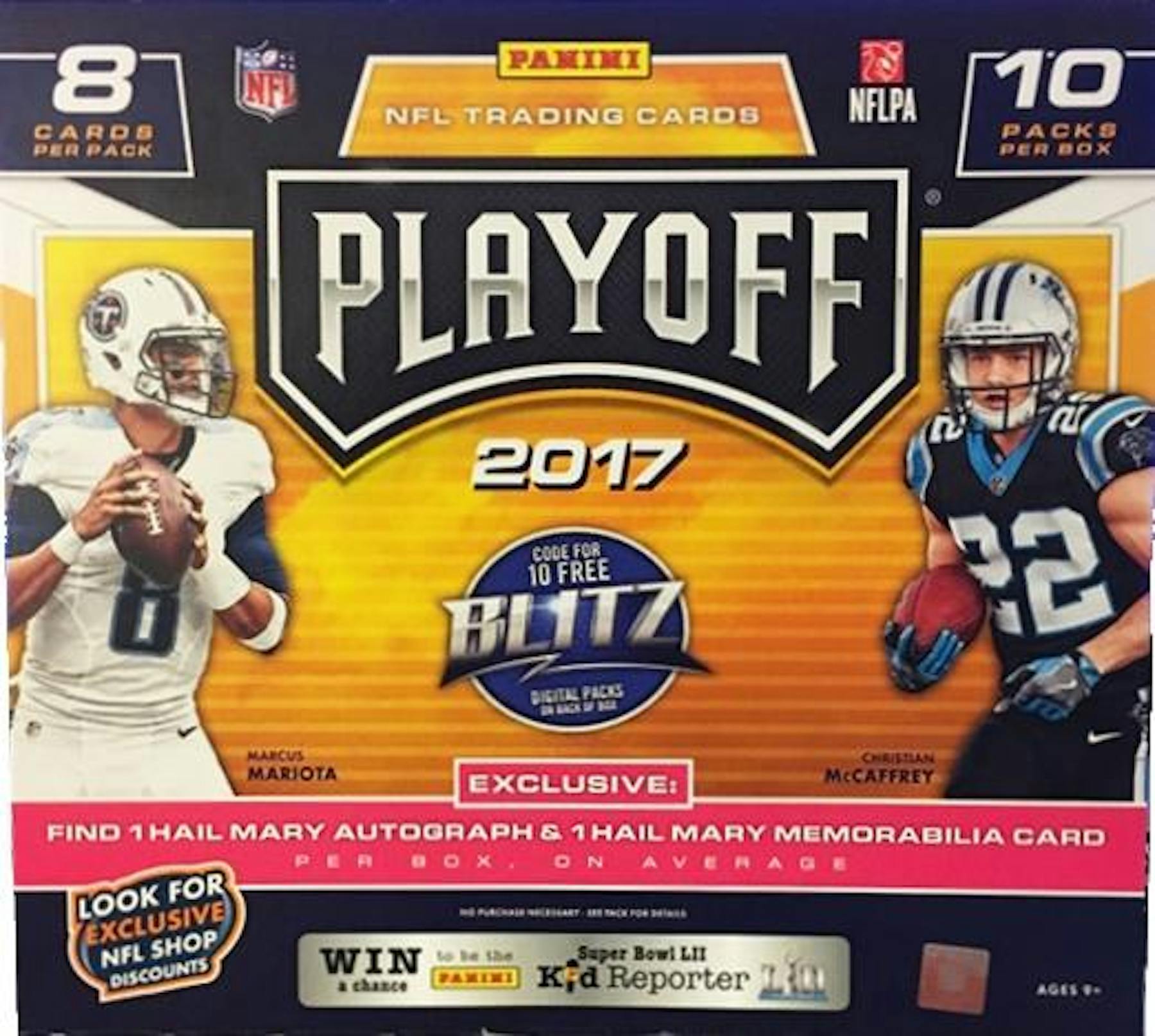 2017 Panini Playoff Football Mega Box Da Card World