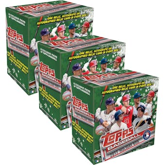 2017 Topps Holiday Baseball Mega Box (Lot of 3)