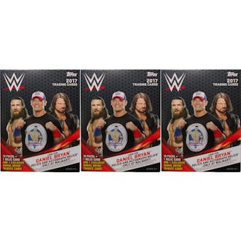 2017 Topps WWE Wrestling 10-Pack Blaster Box (Lot of 3)