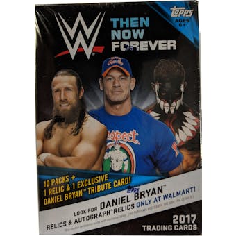 2017 Topps WWE Then Now Forever Wrestling 10-Pack Box (w/ Walmart Exclusive)