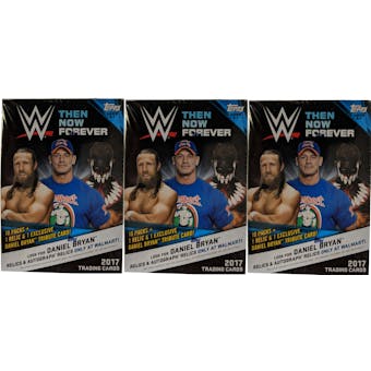 2017 Topps WWE Then Now Forever Wrestling 10-Pack Box (w/ Walmart Exclusive) (Lot of 3)