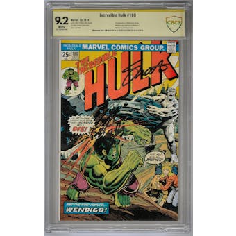 Incredible Hulk #180 CBCS 9.2 Signature Series Stan Lee Jim Shooter (W) *18-12EE3DF-001*