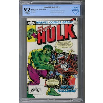 Incredible Hulk #271 CBCS 9.2 (W) *18-161766D-070*