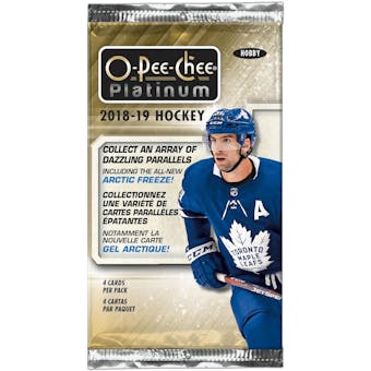 2018/19 Upper Deck O-Pee-Chee Platinum Hockey Hobby Pack