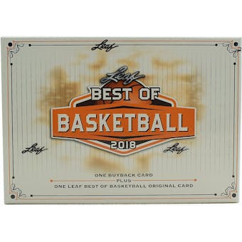 2018/19 Leaf Best Of Basketball Hobby Box