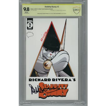 Stabbity Bunny #2 CBCS 9.8 (W) Signed By Richard Rivera & Malcolm Mcdowell *18-1DEC462-018*