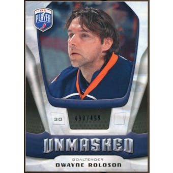2009/10 Upper Deck Be A Player Goalies Unmasked #GU13 Dwayne Roloson /499