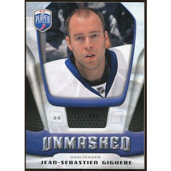 2009/10 Upper Deck Be A Player Goalies Unmasked #GU15 Jean-Sebastien Giguere /499