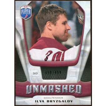 2009/10 Upper Deck Be A Player Goalies Unmasked #GU20 Ilya Bryzgalov /499