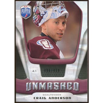 2009/10 Upper Deck Be A Player Goalies Unmasked #GU21 Craig Anderson /499