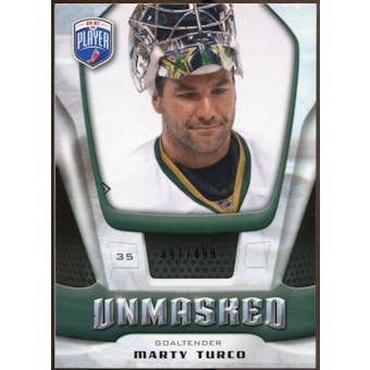 2009/10 Upper Deck Be A Player Goalies Unmasked #GU25 Marty Turco /499