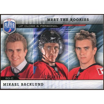 2009/10 Upper Deck Be A Player Meet The Rookies #MR5 Mikael Backlund /499
