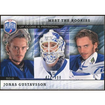 2009/10 Upper Deck Be A Player Meet The Rookies #MR6 Jonas Gustavsson /499