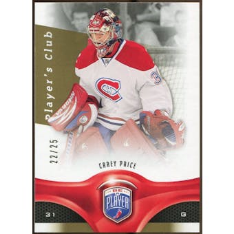 2009/10 Upper Deck Be A Player Player's Club #75 Carey Price 22/25